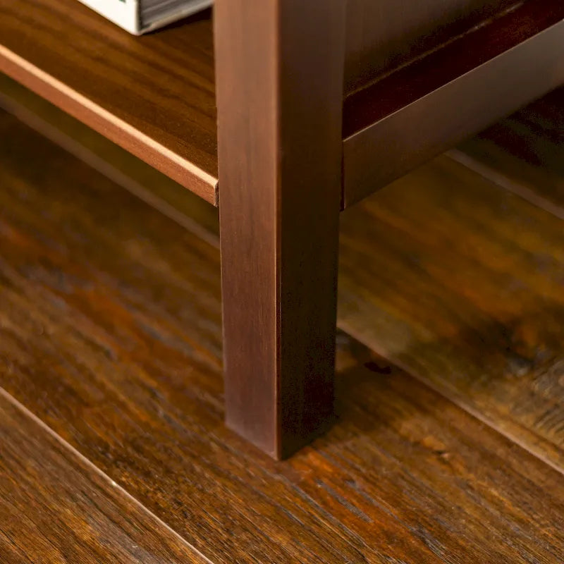 Tables de chevet modernes à 1 tiroir en bois massif, lot de 2