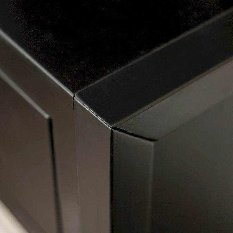 Tables de chevet modernes à 1 tiroir en bois massif, lot de 2
