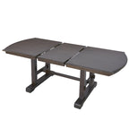 60-78 Extendable Dining Table, Farmhouse Wooden Kitchen Table with Removable Leaf, Large Expanding Table for 4-8