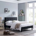 Lit plateforme rembourré Queen size