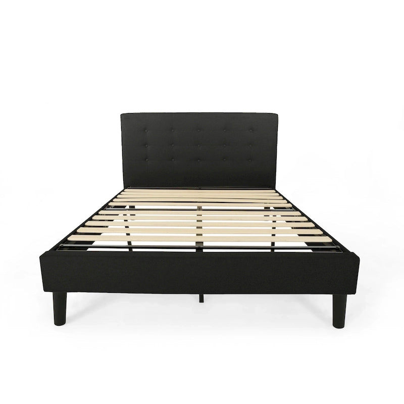 Lit plateforme rembourré Queen size