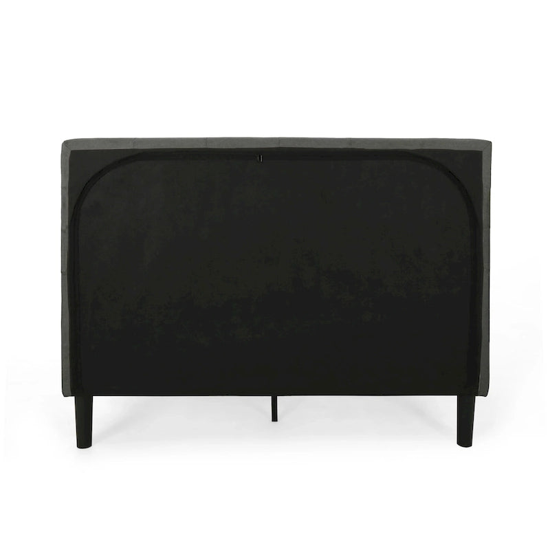 Lit plateforme rembourré Queen size
