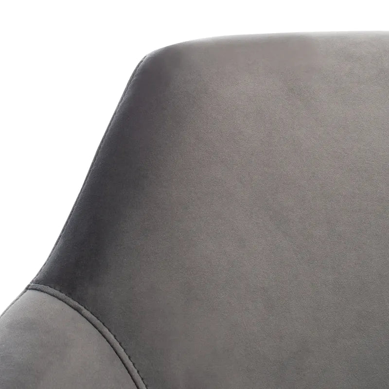 Fauteuil d'appoint pivotant en velours - 31,1 L x 32,3 P x 29,5 H - 31,1 L x 32,3 P x 29,5 H