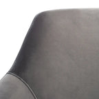Fauteuil d'appoint pivotant en velours - 31,1 L x 32,3 P x 29,5 H - 31,1 L x 32,3 P x 29,5 H
