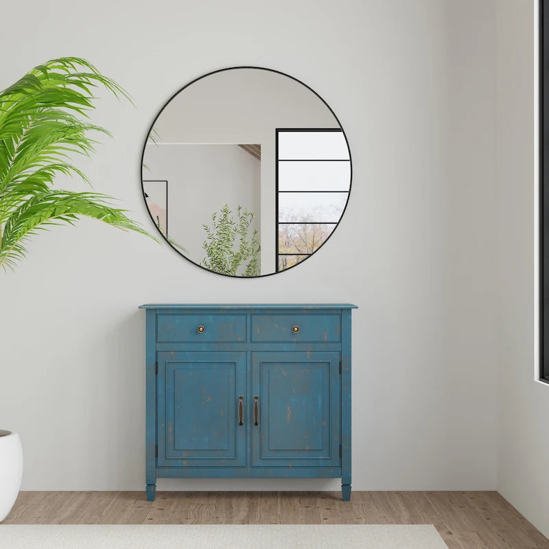 Meuble de rangement d'entrée traditionnel en bois massif de 40 po de large - 40 po l x 15 po p x 36 po h
