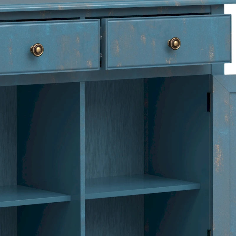 Meuble de rangement d'entrée traditionnel en bois massif de 40 po de large - 40 po l x 15 po p x 36 po h