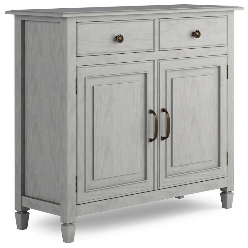 Meuble de rangement d'entrée traditionnel en bois massif de 40 po de large - 40 po l x 15 po p x 36 po h