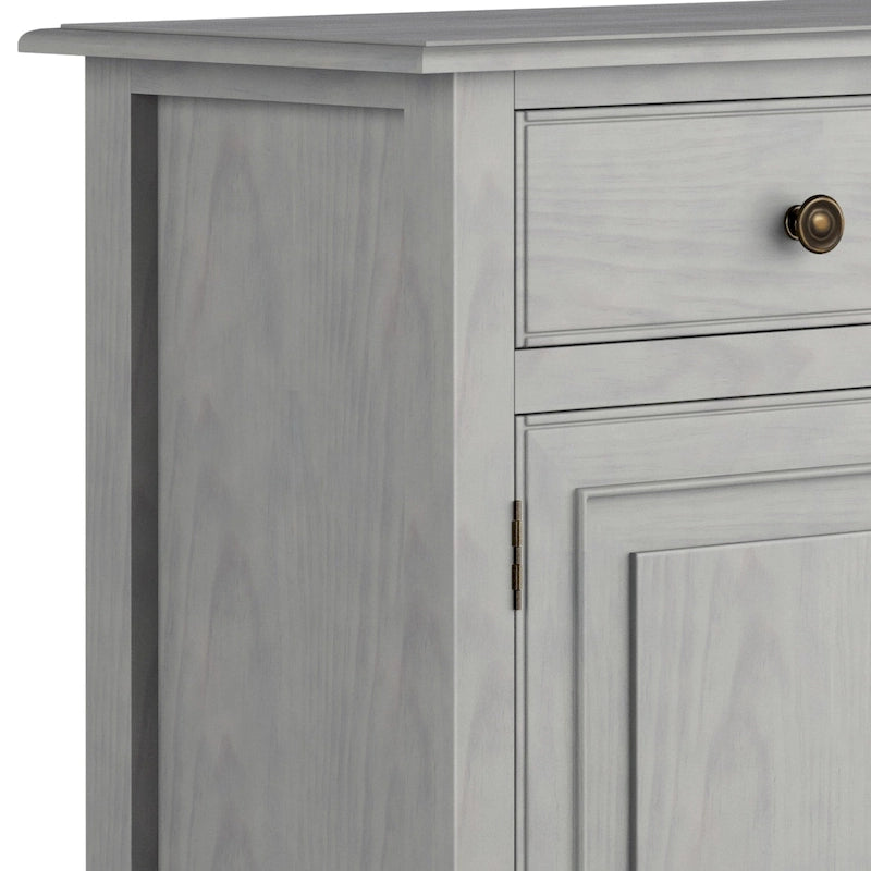 Meuble de rangement d'entrée traditionnel en bois massif de 40 po de large - 40 po l x 15 po p x 36 po h