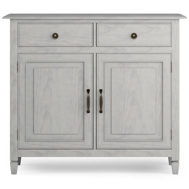 Meuble de rangement d'entrée traditionnel en bois massif de 40 po de large - 40 po l x 15 po p x 36 po h