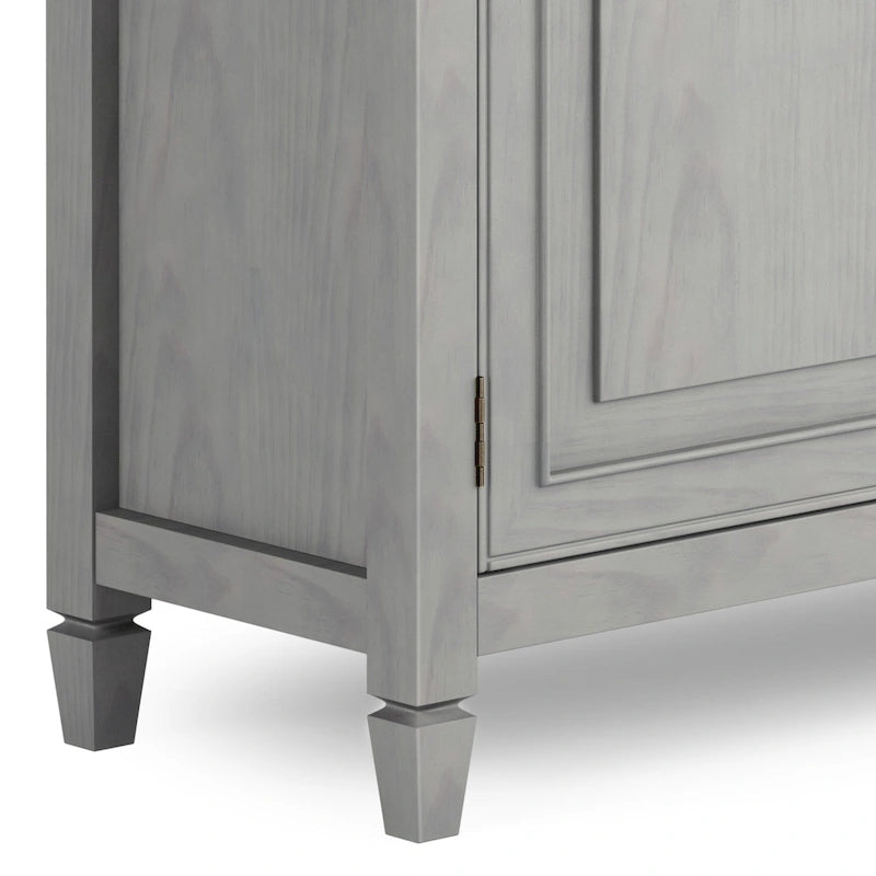 Meuble de rangement d'entrée traditionnel en bois massif de 40 po de large - 40 po l x 15 po p x 36 po h
