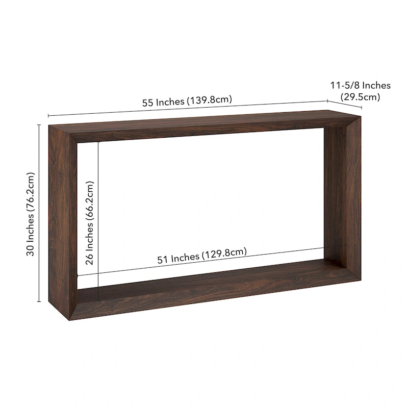 Console rectangulaire de 55 po de largeur – 55 po de largeur