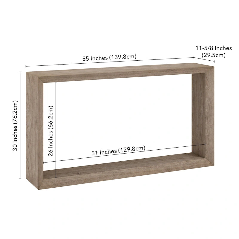 Console rectangulaire de 55 po de largeur – 55 po de largeur