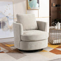 Fauteuil pivotant cylindrique moderne rembourré pour salon