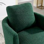 Fauteuil pivotant cylindrique moderne rembourré pour salon