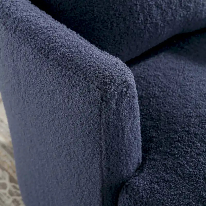 Fauteuil pivotant cylindrique moderne rembourré pour salon