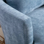 Fauteuil pivotant cylindrique moderne rembourré pour salon