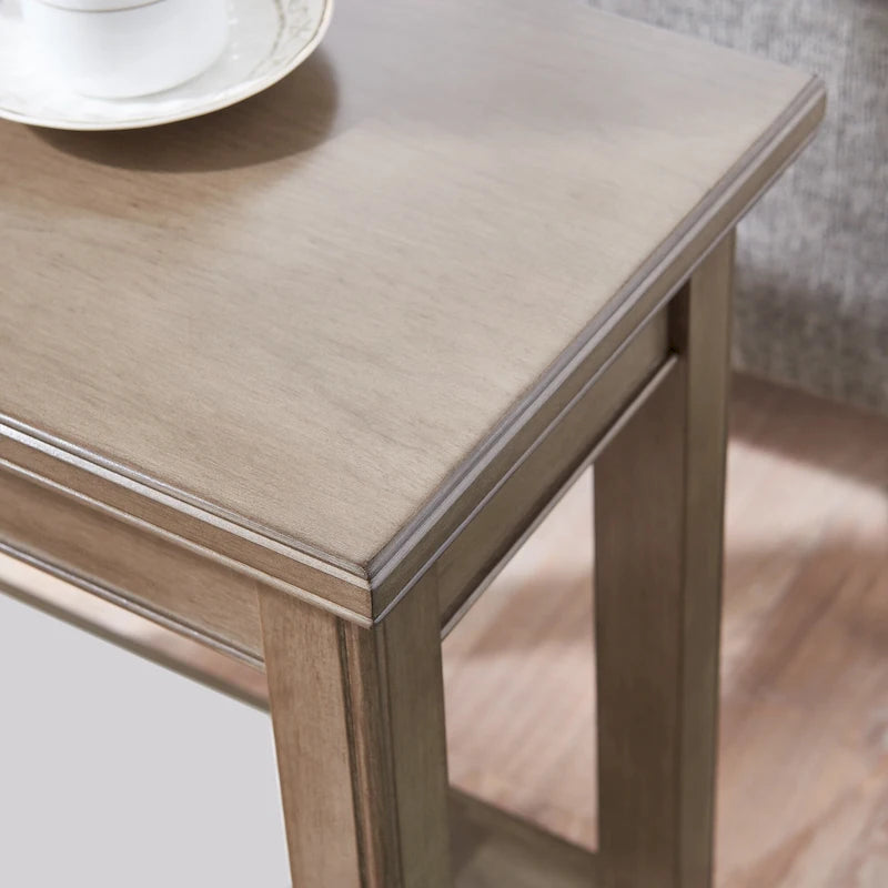 Table d'appoint étroite avec étagère
