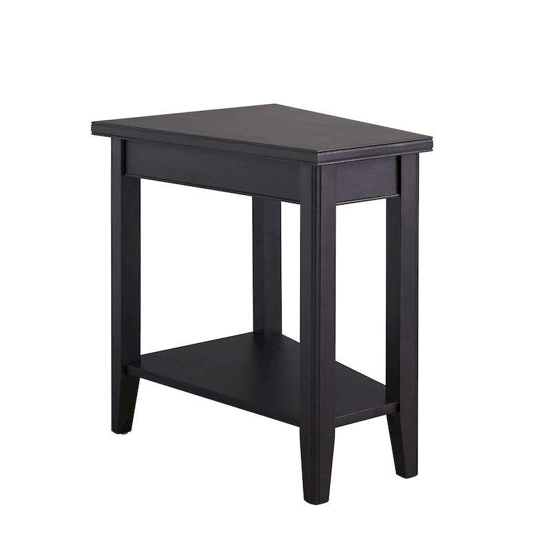Table d'appoint étroite avec étagère