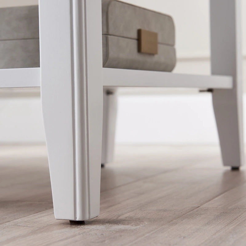 Table d'appoint étroite avec étagère