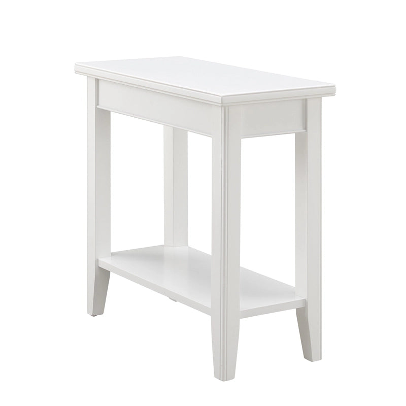 Table d'appoint étroite avec étagère