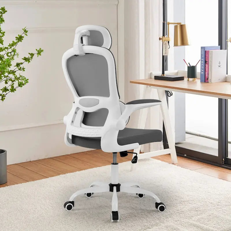 Chaise de bureau à domicile Chaise d'ordinateur en maille Chaise de bureau ergonomique à dossier haut