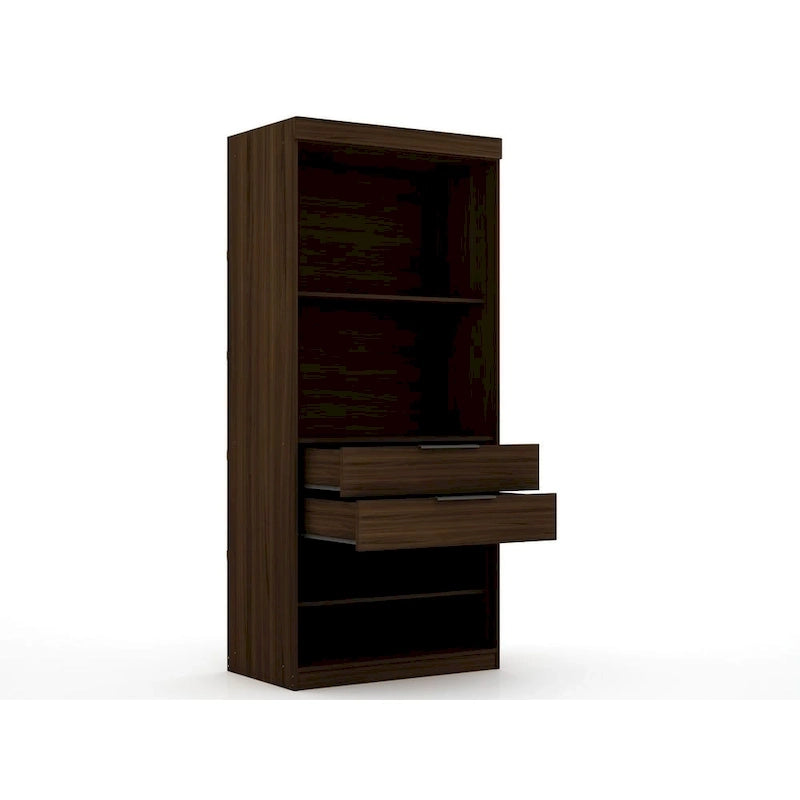 2.0 Semi-ouvert 3 Sections Moderne 4 Tiroirs Armoire Dressing d'angle Ensemble de 3