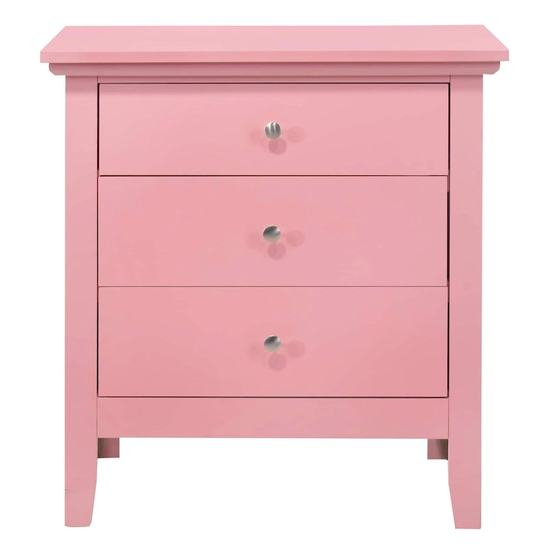 Table de chevet à 3 tiroirs (66 cm H x 61 cm L x 46 cm P)