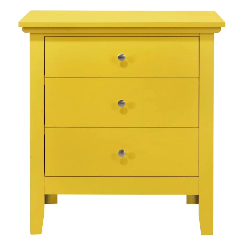 Table de chevet à 3 tiroirs (66 cm H x 61 cm L x 46 cm P)