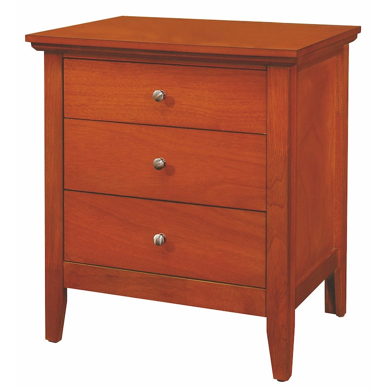 Table de chevet à 3 tiroirs (66 cm H x 61 cm L x 46 cm P)