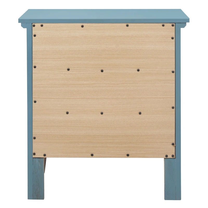 Table de chevet à 3 tiroirs (66 cm H x 61 cm L x 46 cm P)