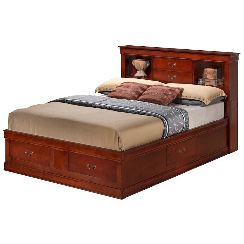 Lit plateforme de rangement King