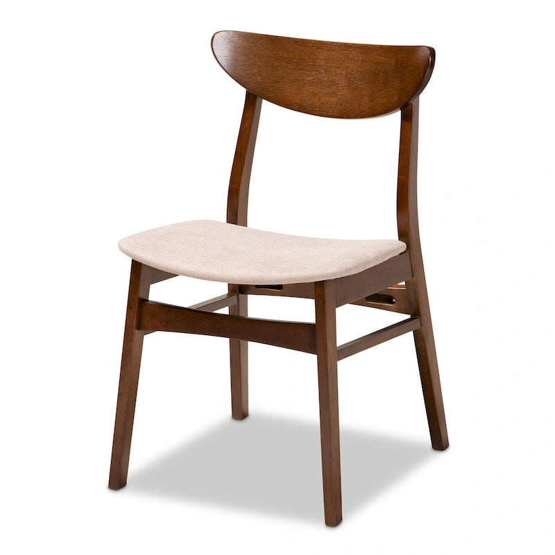 Ensemble de 4 chaises de salle à manger transitionnelles modernes du milieu du siècle