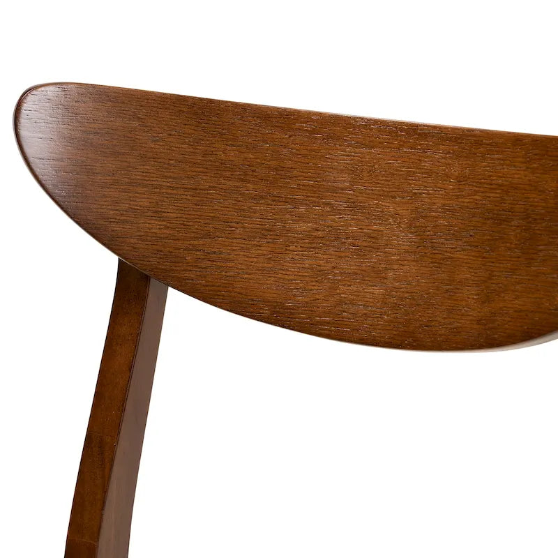 Ensemble de 4 chaises de salle à manger transitionnelles modernes du milieu du siècle