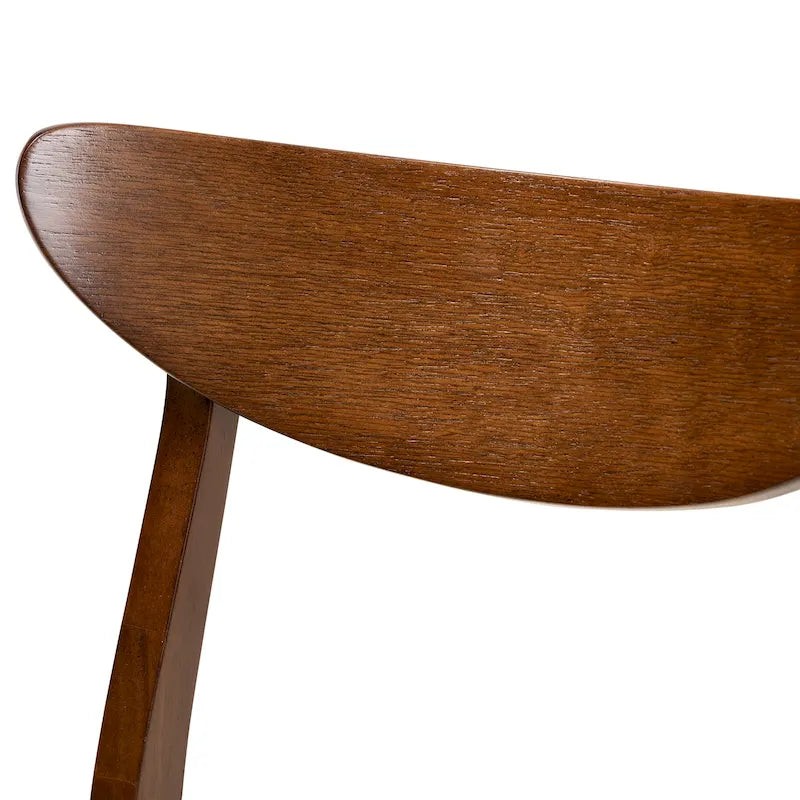 Ensemble de 4 chaises de salle à manger transitionnelles modernes du milieu du siècle