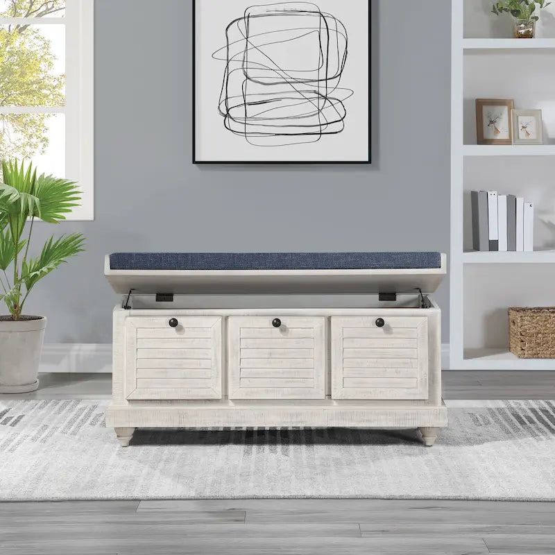 Le banc de rangement The Gray Barn
