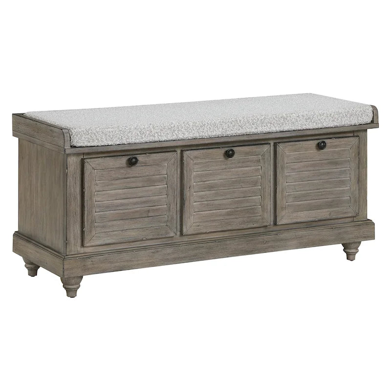 Le banc de rangement The Gray Barn