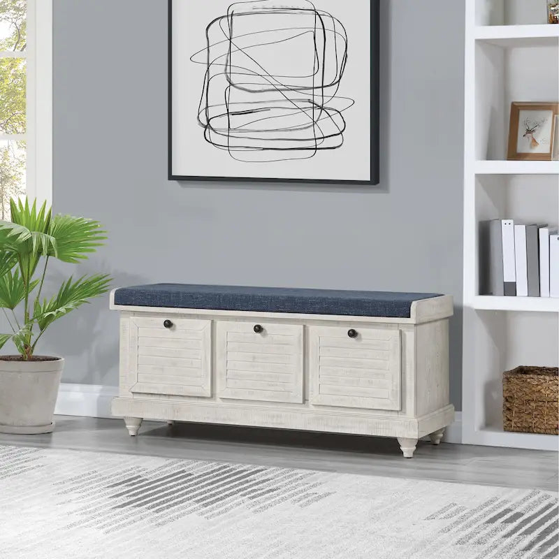 Le banc de rangement The Gray Barn