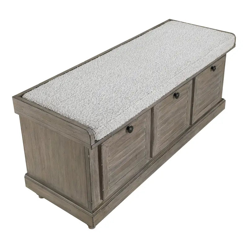 Le banc de rangement The Gray Barn