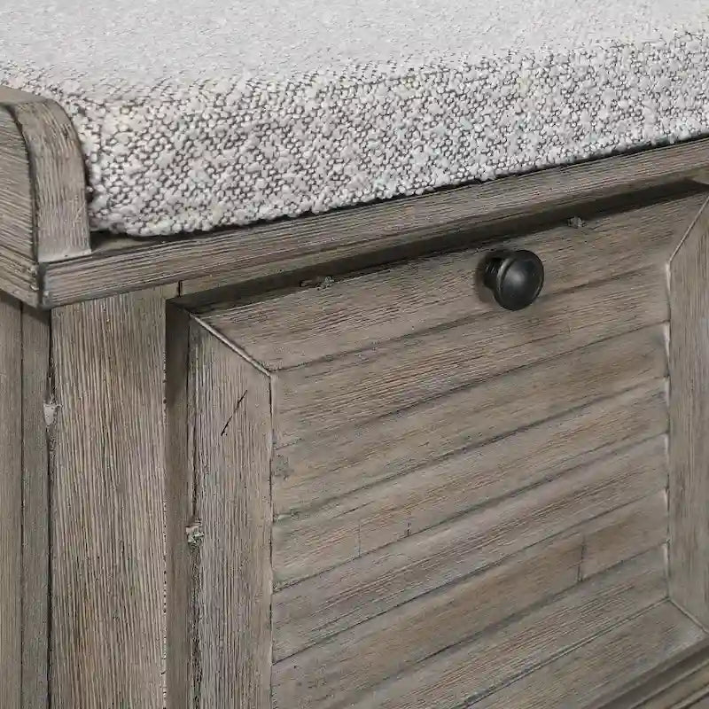 Le banc de rangement The Gray Barn