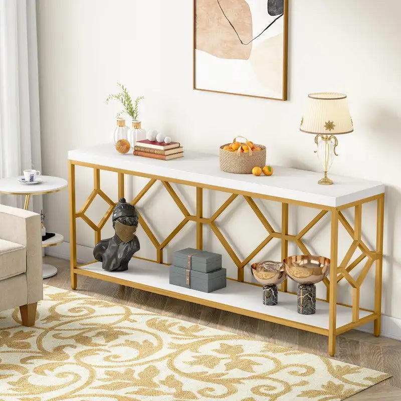 Table console et canapé d'appoint extra-longue de 70,9 pouces pour entrée et salon