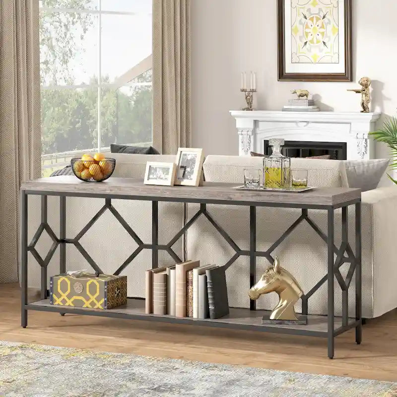 Table console et canapé d'appoint extra-longue de 70,9 pouces pour entrée et salon