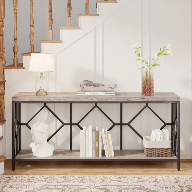 Table console et canapé d'appoint extra-longue de 70,9 pouces pour entrée et salon