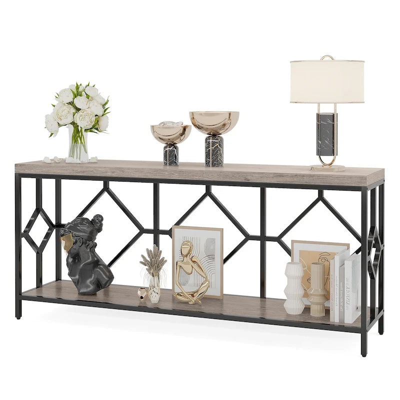 Table console et canapé d'appoint extra-longue de 70,9 pouces pour entrée et salon
