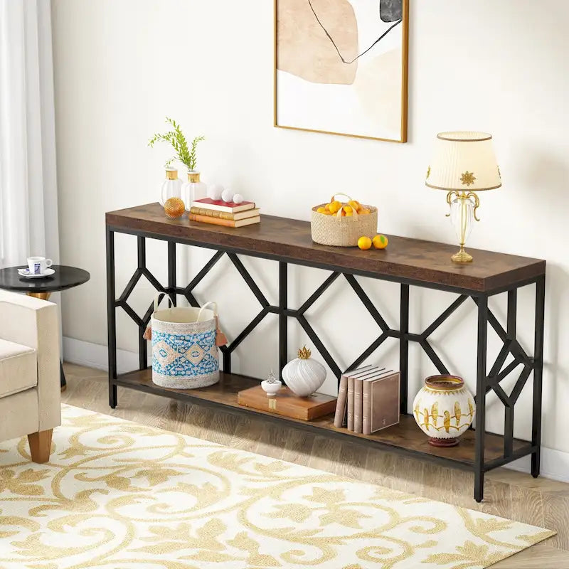 Table console et canapé d'appoint extra-longue de 70,9 pouces pour entrée et salon