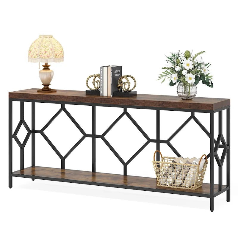 Table console et canapé d'appoint extra-longue de 70,9 pouces pour entrée et salon