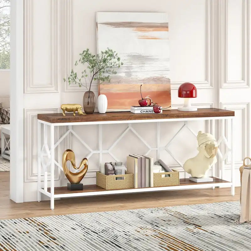 Table console et canapé d'appoint extra-longue de 70,9 pouces pour entrée et salon