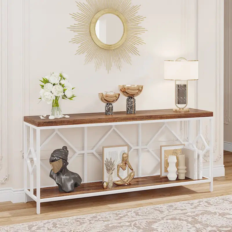 Table console et canapé d'appoint extra-longue de 70,9 pouces pour entrée et salon