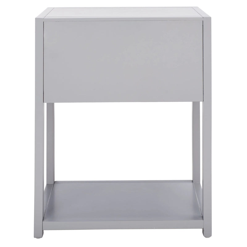 Table d'appoint de chevet à 1 tiroir et 1 étagère