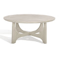 Table basse ronde en bois - 40 po larg. x 40 po prof. x 18 po haut. - 40 larg. x 40 prof. x 18 haut.