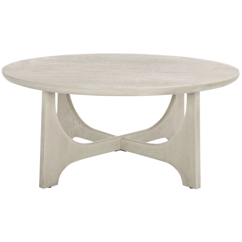 Table basse ronde en bois - 40 po larg. x 40 po prof. x 18 po haut. - 40 larg. x 40 prof. x 18 haut.